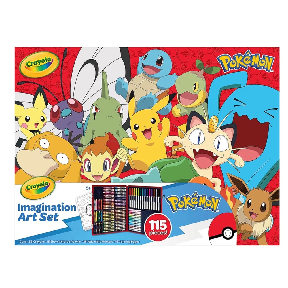 Crayola Pokémon Imagination Art‎ Set (115pcs),